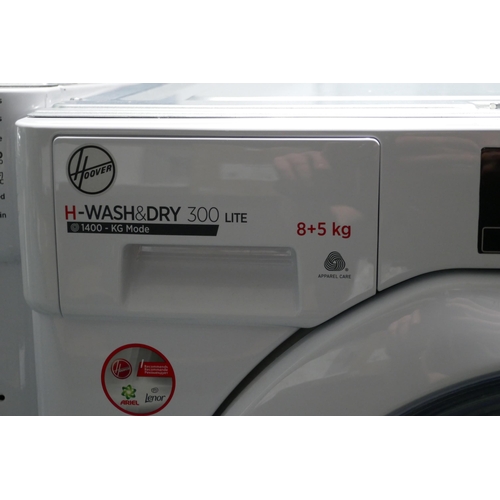 3150 - Hoover Integrated H-wash & Dry 300 Lite Washer Dryer (8+5kg) (H820xW600xD525) - model no.:- HBD 485D... 