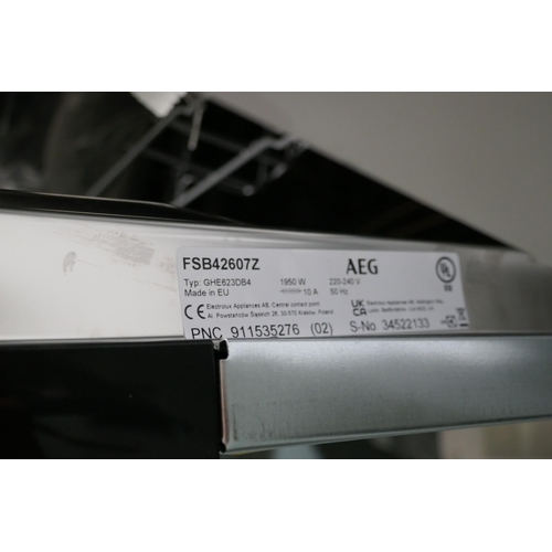 3154 - AEG Fully Integrated Dishwasher (H818xW596xD550) - model no.:- FSB42607Z, original RRP £382.5 inc. V... 