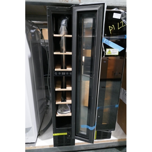 3162 - Viceroy Under Counter 15cm Wine Cooler (H870xW148xD570) - model no.:- WRWC15BK, original RRP £240.83... 