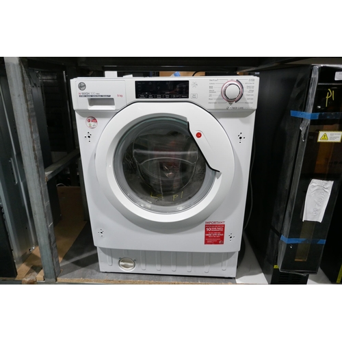 3163 - Hoover Integrated H-Wash 300 Pro Washing Machine (9kg) (H820xW600xD525) - model no.:- HBWOS 69TAME, ... 