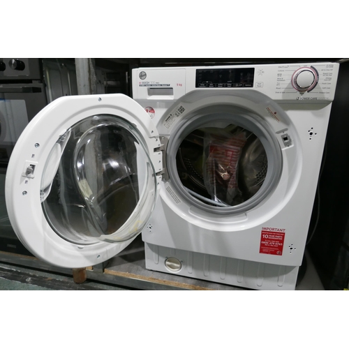 3163 - Hoover Integrated H-Wash 300 Pro Washing Machine (9kg) (H820xW600xD525) - model no.:- HBWOS 69TAME, ... 