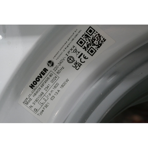 3163 - Hoover Integrated H-Wash 300 Pro Washing Machine (9kg) (H820xW600xD525) - model no.:- HBWOS 69TAME, ... 