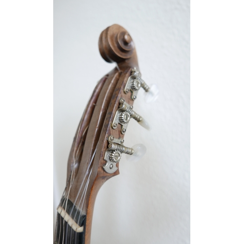 873 - A parlour guitar made by Giovanni Kasermann of Naples, Italy in 1928. Mother of Pearl inlay, fret ma... 