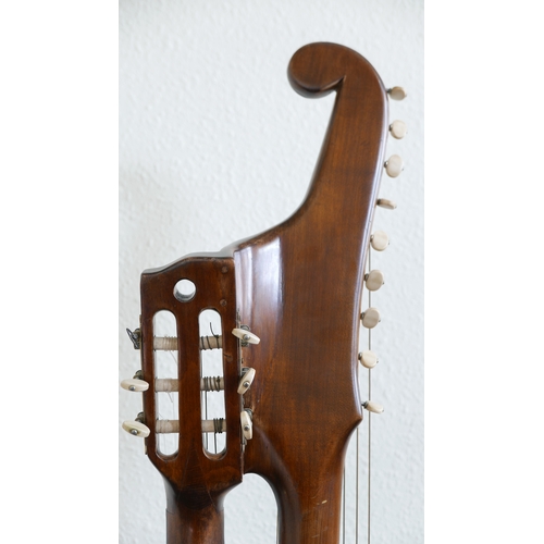 874 - A Viennese-style 15-string contra guitar (Schrammel guitar) made by master luthier Ignaz Roider of M... 