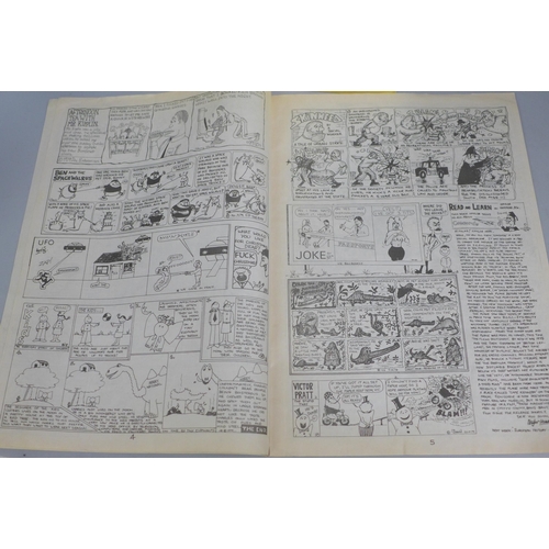 621 - A copy (reprint) of the first Viz comic, The Bumper Monster Christmas Special and issue no. 55