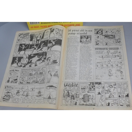 621 - A copy (reprint) of the first Viz comic, The Bumper Monster Christmas Special and issue no. 55