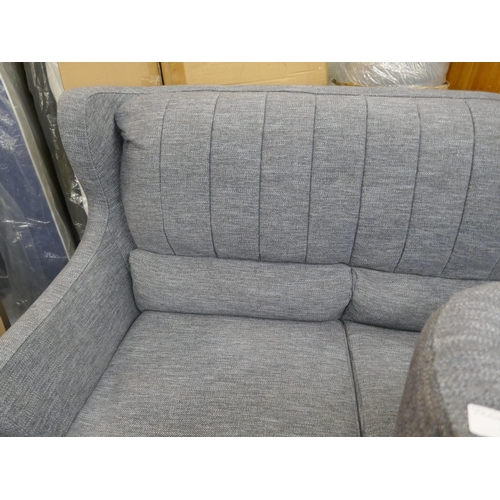 1452 - Pair of Rebecca Piero Thunderstorm blue sofas, ref: 5807706/37301. *This lot is subject to VAT