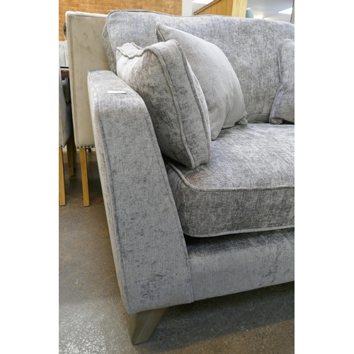 1455 - A Barker & Stonehouse mink velvet love seat, RRP £1249