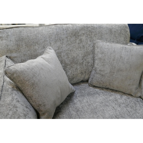 1455 - A Barker & Stonehouse mink velvet love seat, RRP £1249