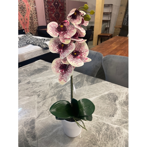 1440 - A single stem artificial Orchid, H 60cms (51237907)   #