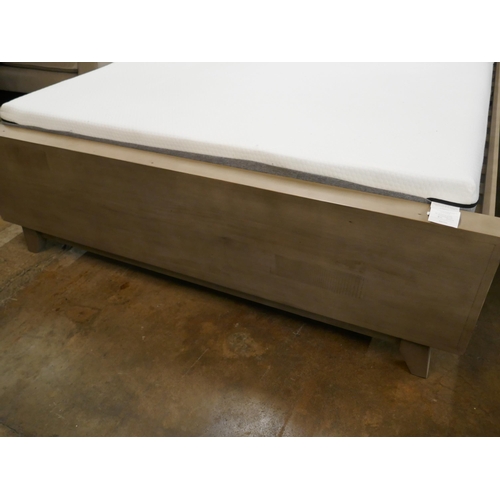 1448 - Rustic timber king size bedframe - mattress not included
