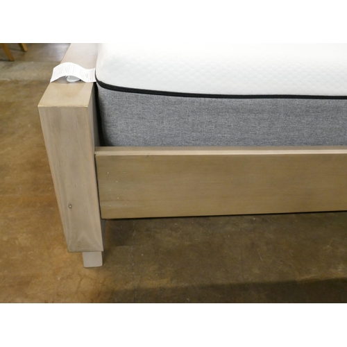1448 - Rustic timber king size bedframe - mattress not included