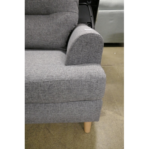 1532 - A grey upholstered two seater sofa