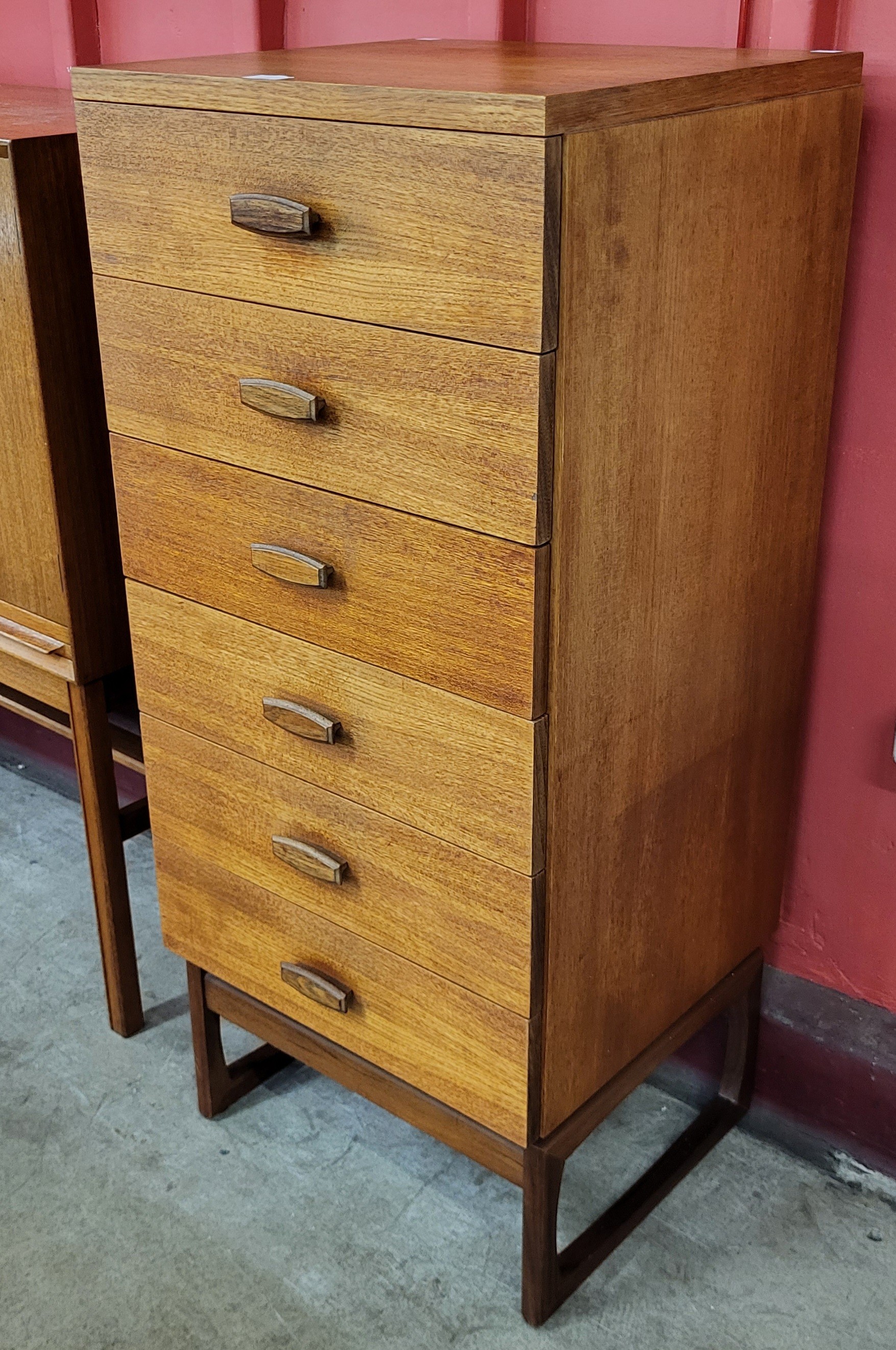 G plan quadrille store chest of drawers