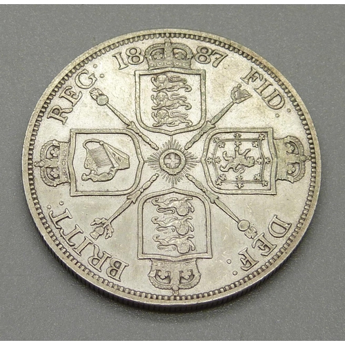 1017 - An 1887 double florin