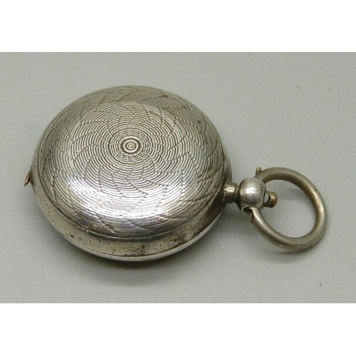 1025 - A silver sovereign holder, Birmingham 1902