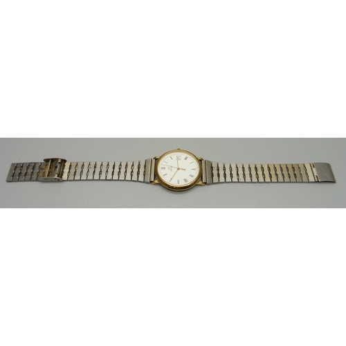 1043 - An Omega quartz date wristwatch