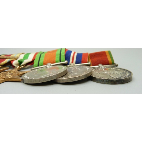 1063 - A set of six WWII medals, all named to 88918 J.D. Pournara