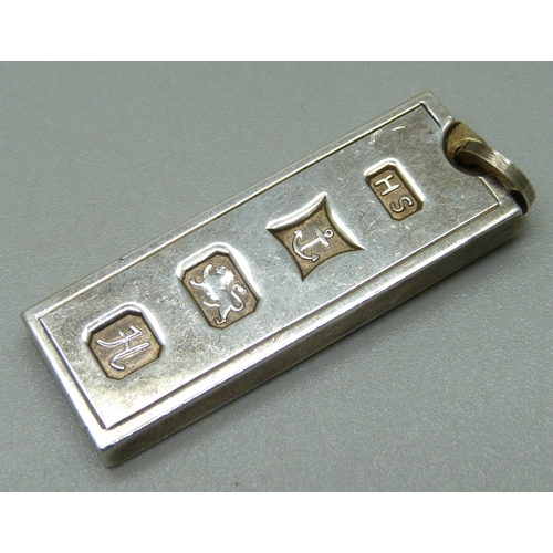 1101 - A silver ingot, 27g