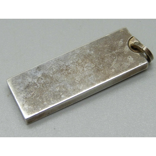 1101 - A silver ingot, 27g