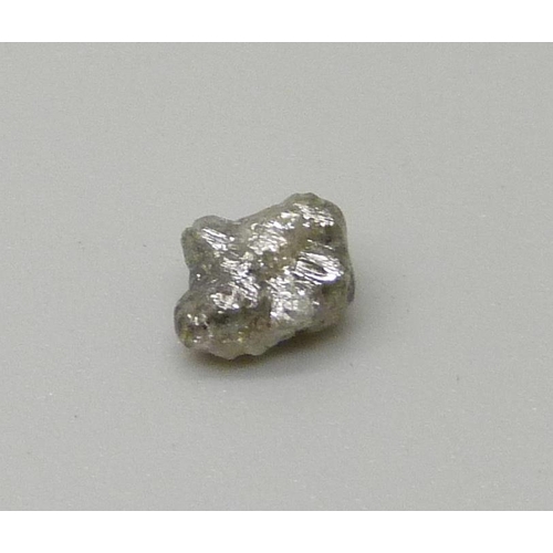 1105 - A rough/uncut diamond, 1.12ct