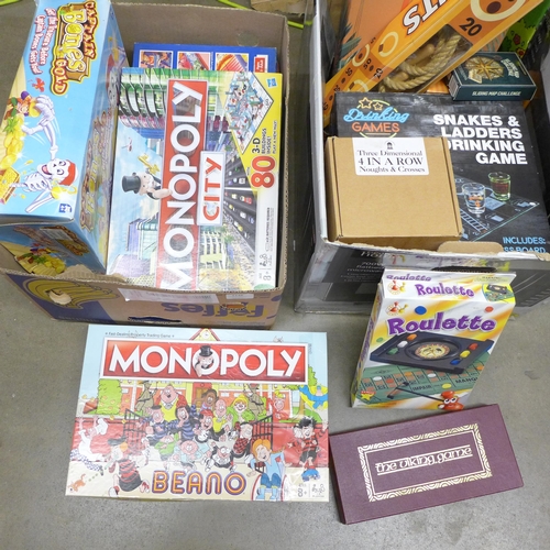 1146 - A collection of games including Monopoly, Roulette, etc. **PLEASE NOTE THIS LOT IS NOT ELIGIBLE FOR ... 