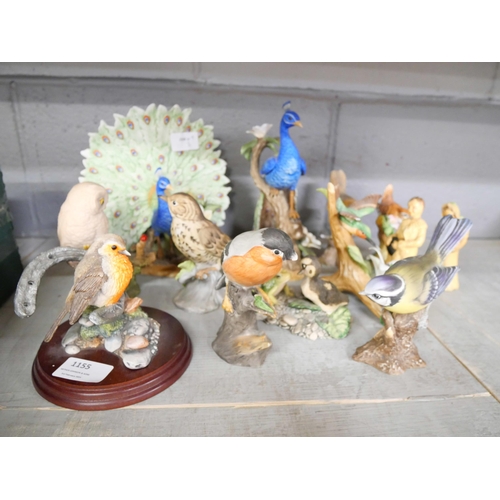 1155 - Bird figures and two Wade figures, Cynthia and Tony **PLEASE NOTE THIS LOT IS NOT ELIGIBLE FOR POSTI... 