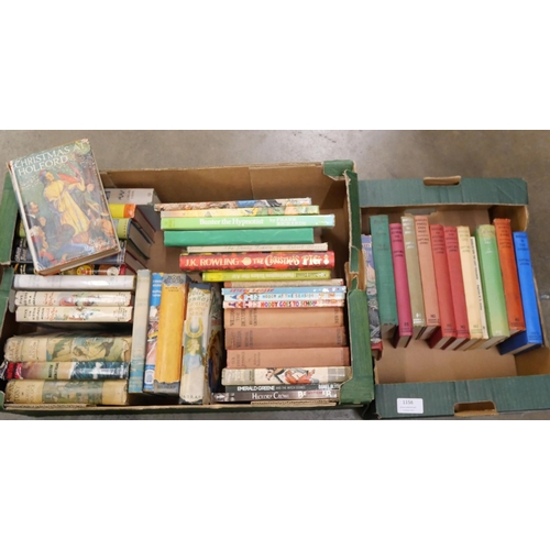 1156 - Children's books, including twelve Biggles books, Enid Blyton, etc. **PLEASE NOTE THIS LOT IS NOT EL... 