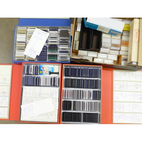 1157 - Two boxes of 35mm colour slides, 1960s, travel, gardens, etc. (100s) **PLEASE NOTE THIS LOT IS NOT E... 