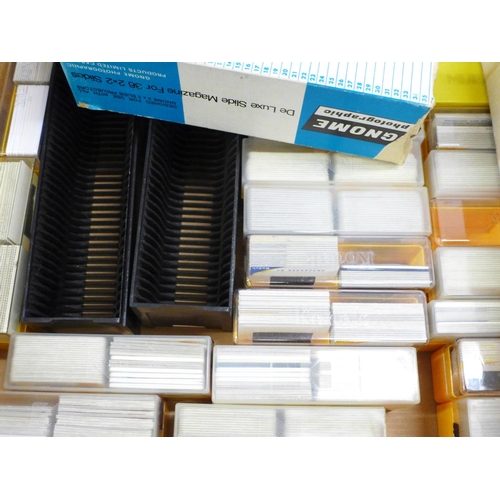 1157 - Two boxes of 35mm colour slides, 1960s, travel, gardens, etc. (100s) **PLEASE NOTE THIS LOT IS NOT E... 