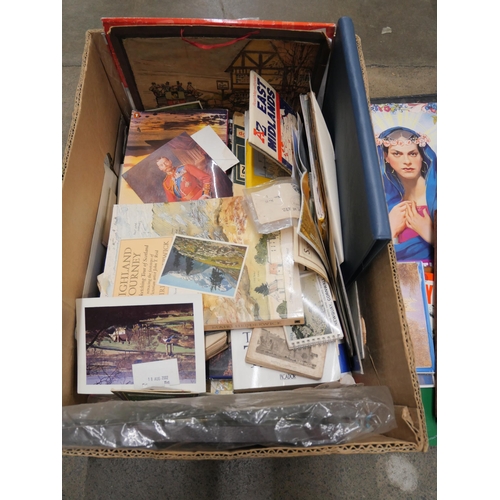 1161 - Paper ephemera; a large box of paper ephemera **PLEASE NOTE THIS LOT IS NOT ELIGIBLE FOR POSTING AND... 