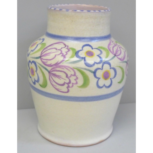 605 - A Poole pottery vase, 15.5cm