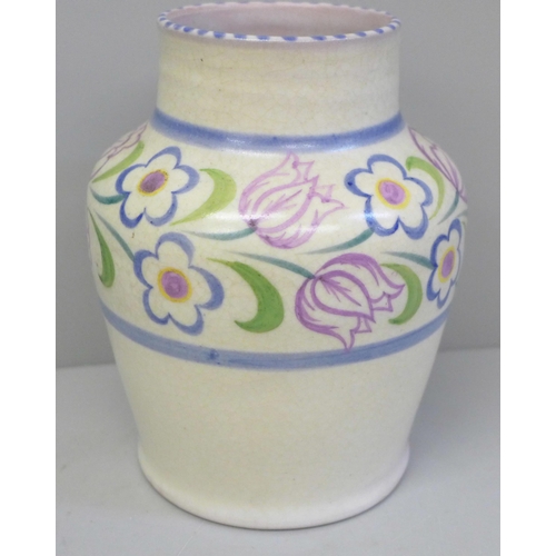 605 - A Poole pottery vase, 15.5cm