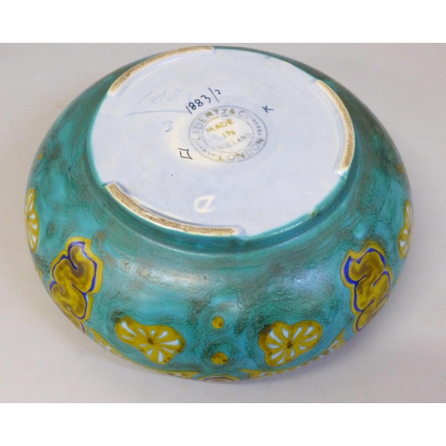 627 - A Gouda Holland for Liberty & Co. ashtray, 21cm diameter