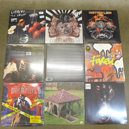 671 - Ten sealed/new LP records including Ed Sheeran, Olden Yold, Creeper, Jay, Farai, British Lion, Reneg... 