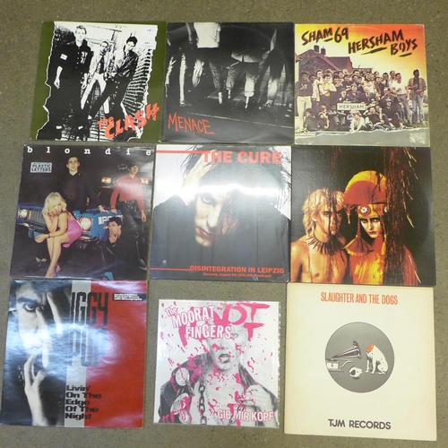 687 - Twelve punk and new wave LP records and 12