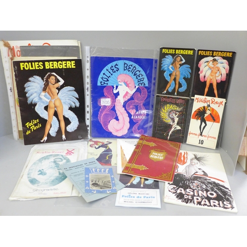 699 - Folies Bergere - burlesque leaflets, pamphlets, flyers, etc.