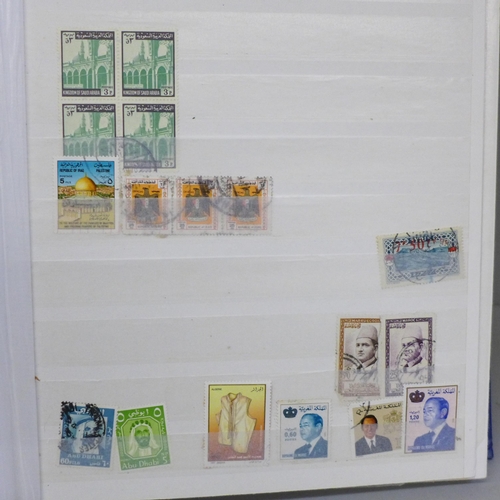 705 - Stamps; Middle East and North Africa collection in blue stockbook, mint/used, many unmounted includi... 