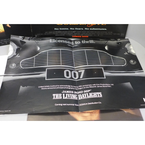 707 - James Bond; lobby cards and poster including Goldeneye