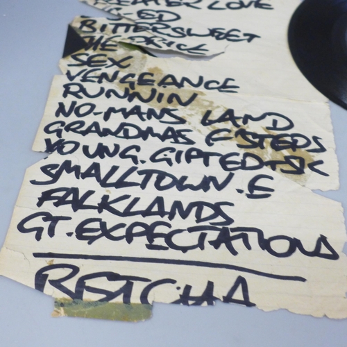 717 - Punk: a 999 set list and a 7