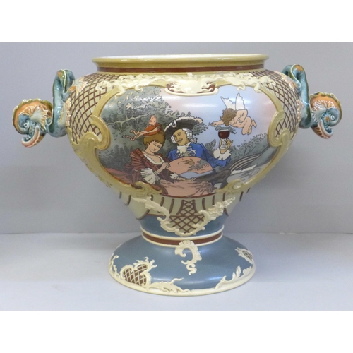 718 - A 19th Century Villeroy & Boch Mettlach punchbowl, 29.5cm