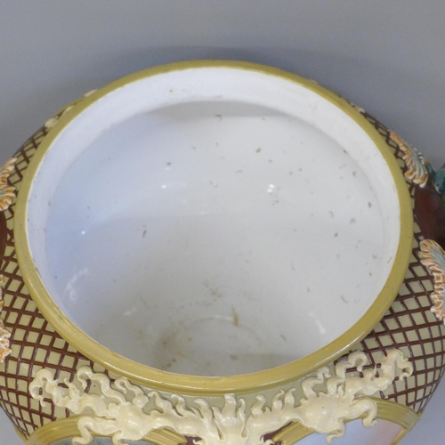 718 - A 19th Century Villeroy & Boch Mettlach punchbowl, 29.5cm