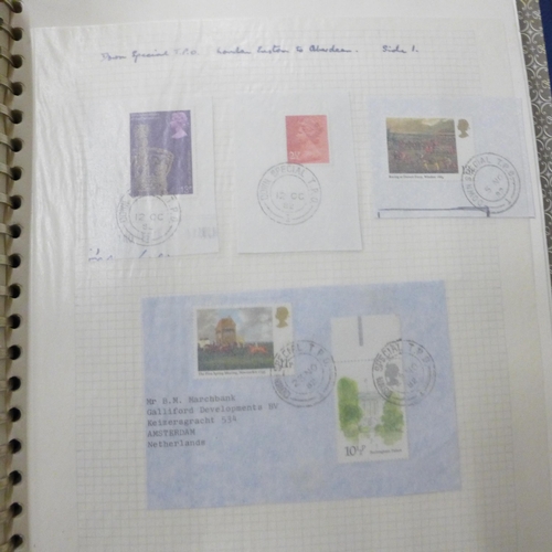 728 - Railway postmarks, a collection of covers mainly Queen Elizabeth II but some earlier, well annotated... 