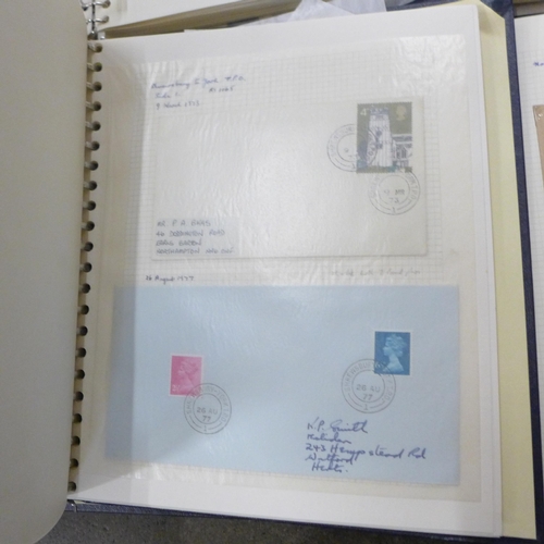 728 - Railway postmarks, a collection of covers mainly Queen Elizabeth II but some earlier, well annotated... 