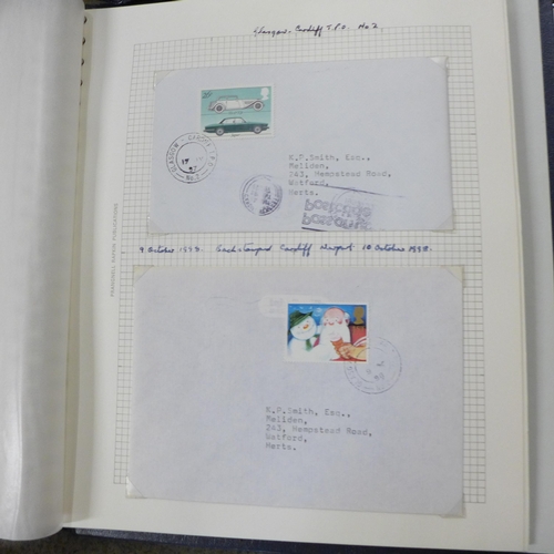 728 - Railway postmarks, a collection of covers mainly Queen Elizabeth II but some earlier, well annotated... 