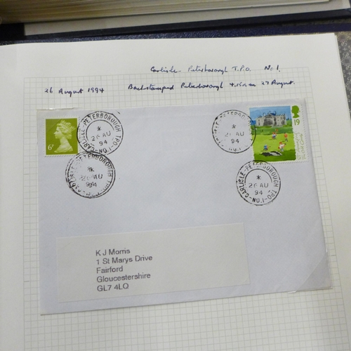 728 - Railway postmarks, a collection of covers mainly Queen Elizabeth II but some earlier, well annotated... 