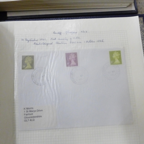 728 - Railway postmarks, a collection of covers mainly Queen Elizabeth II but some earlier, well annotated... 