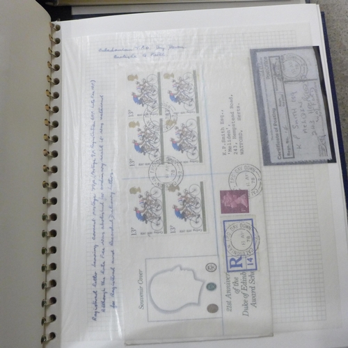 728 - Railway postmarks, a collection of covers mainly Queen Elizabeth II but some earlier, well annotated... 