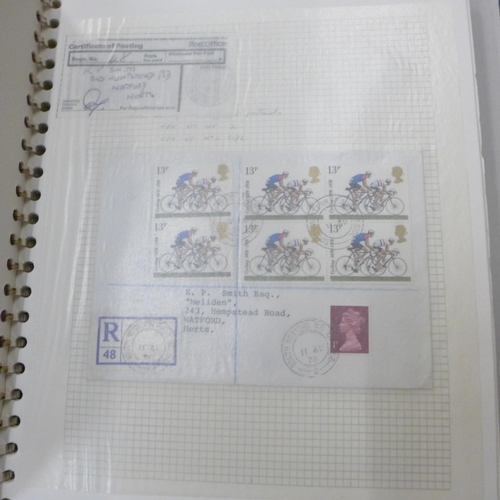 728 - Railway postmarks, a collection of covers mainly Queen Elizabeth II but some earlier, well annotated... 