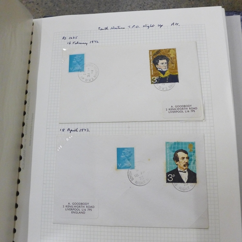 728 - Railway postmarks, a collection of covers mainly Queen Elizabeth II but some earlier, well annotated... 